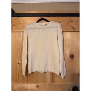Carlucci 100% Cashmere Cream Sweater Women’s Size S